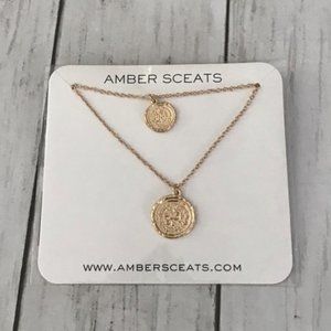 Amber Sceats Coin Layered Necklace